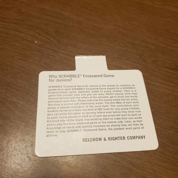 Scrabble For Juniors VINTAGE 1980's Spelling - Picture 7 of 10